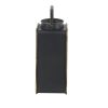 Decmode Modern 16 X 13 Inch Black Metal And Glass Candle Lantern
