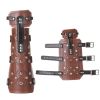 Leather Arm Guard Medieval Vintage Adjustable Forearm Guard Hand Protector Brace Youth Forearm Hand Guards Gear For Bow Hunting