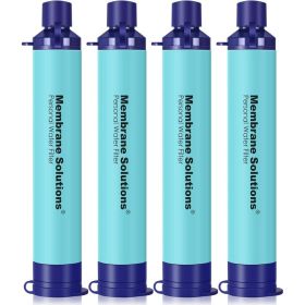 Membrane Solutions Straw Water Filter, Survival Filtration Portable Gear, Emergency Preparedness, Supply for Drinking Hiking