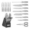 Cuisinart C77SS15PG 15PK 15-Piece Stainless Steel Hollow Handle Cutlery Block Set