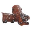Leather Arm Guard Medieval Vintage Adjustable Forearm Guard Hand Protector Brace Youth Forearm Hand Guards Gear For Bow Hunting