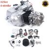 125cc 4 stroke ATV Engine Motor Kit w/ Reverse Electric Start Semi Auto Go kart Quad+ Reverse
