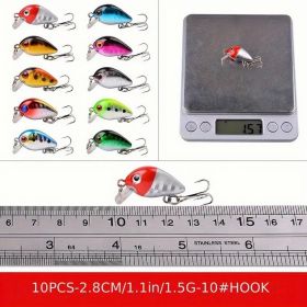 56pcs Premium Minnow Fishing Lures Kit - Hard Bait Plastic Tackle Crank Baits for Freshwater and Saltwater Fishing - Lifelike Design for Increase (colour: polychrome)